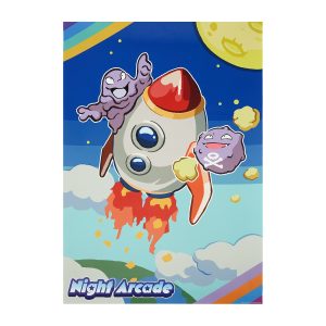 Night Arcade Poster & Sticker Set — Demo