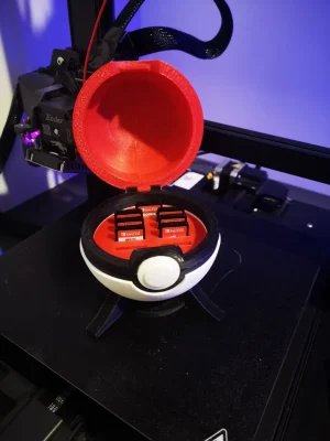 Poké Ball Switch Cartridge Holder — Demo